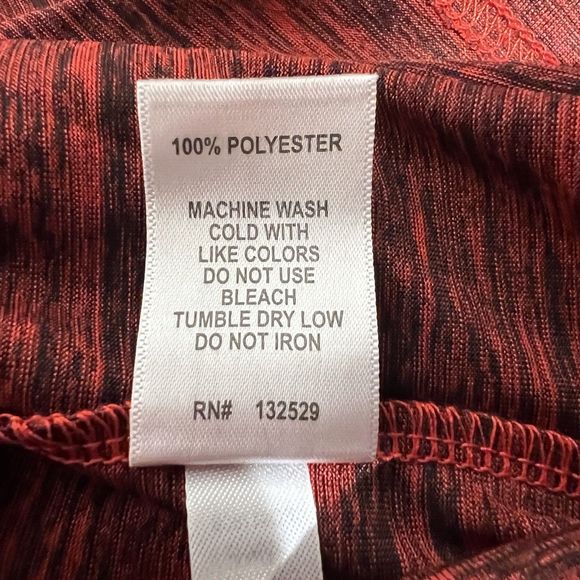 Outfitter Trading Co. Red Space Dye LS Jackson Hole Wy Knit Shirt Size Med - Picture 7 of 9